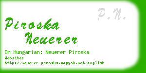 piroska neuerer business card